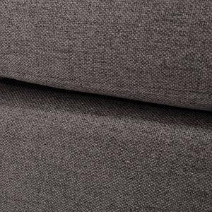 English Elm Upholstered Compact Ottoman with Birch Legs Padded Footrest for Living Room Decor Grey N757P377351E