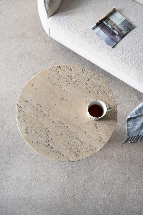 English Elm 22x22x25.5" Cream Solid Magnesium Pedestal Side Table Sculptural Modern Accent W2078P170346