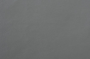 English Elm Contemporary Gray Tufted Ottoman Faux Leather 45" x 25" Modern Footrest Solid Wood Frame Silver Legs B011P170546