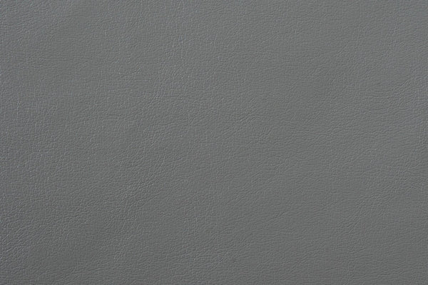 English Elm Contemporary Gray Tufted Ottoman Faux Leather 45" x 25" Modern Footrest Solid Wood Frame Silver Legs B011P170546