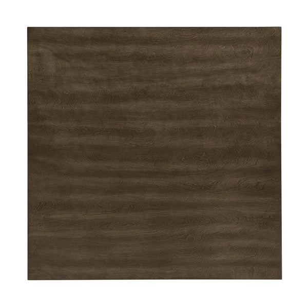 English Elm Charcoal Rivera 5PC Dining Set with X-Back Wood Chairs and Square 36" Table in Charcoal Brown Finish B011P170600