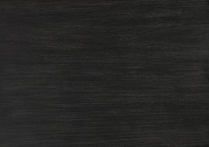 English Elm Antique Orem 72" Dining Table in Antique Black Oak Veneer, Transitional Framing, 40"x30" Rug-Friendly B011P170575