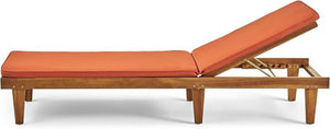 English Elm Nadine Outdoor Chaise Lounge Cushion Water Resistant Full Body Patio Coverage 63493.00WTC-CUSH-RUSORG