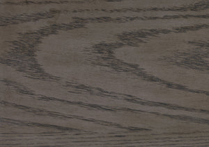 English Elm Beautiful Lovell 5pc Dining Set Gray Oak Veneer Table with 4 Upholstered Brown Fabric Side Chairs, Seats 4 B011P170909