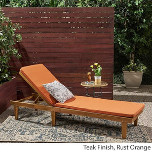 English Elm Nadine Outdoor Chaise Lounge Cushion Water Resistant Full Body Patio Coverage 63493.00WTC-CUSH-RUSORG