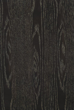 English Elm Modern Grant 6-Drawer Dresser in Ebony Oak Veneer with Silver Banding, Hidden Pulls, 60" x 35.5" B011P170939