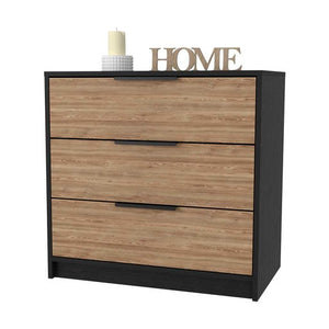 English Elm Washington Five Drawer Dresser with Light Oak Frame and White Fronts, Space-Saving Minimalist Storage Chest Multicolor 32 L x 22 W x 7 H B128P148991