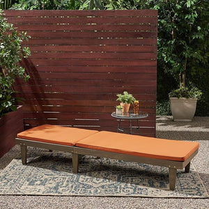 English Elm Nadine Outdoor Chaise Lounge Cushion Water Resistant Full Body Patio Coverage 63493.00WTCGRY-CUSH-RUSORG