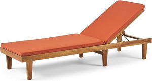 English Elm Nadine Outdoor Chaise Lounge Cushion Water Resistant Full Body Patio Coverage 63493.00WTC-CUSH-RUSORG