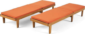English Elm Nadine Outdoor Chaise Lounge Cushion Water Resistant Full Body Patio Coverage 63493.00WTC2-CUSH-RUSORG