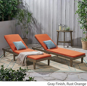 English Elm Nadine Outdoor Chaise Lounge Cushion Water Resistant Full Body Patio Coverage 63493.00WTCGRY2-CUSH-RUSORG