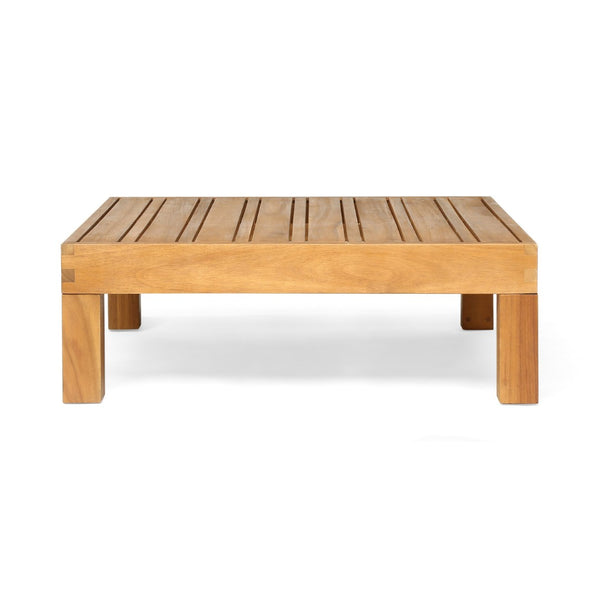 English Elm Oana/brava Solid Acacia Outdoor Coffee Table Square Slat Top Patio Deck Lounge 64496.00-64497.00-64498.00BGE