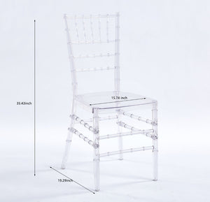 English Elm Wedding Dining Chairs Set of 4 Polypropylene Curved Seat Modern Minimalist Style W234P167936