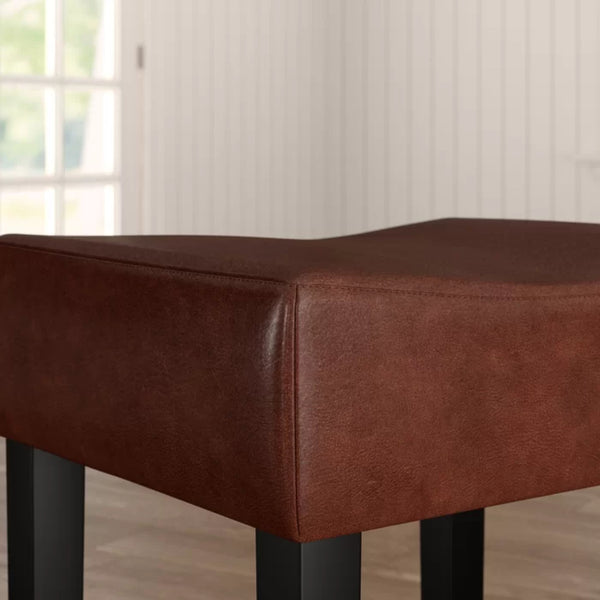 English Elm Christopher Knight Home® - Set Transitional 2-Piece Backless Fabric Counter Height Barstools with 26.75" Seat Height, Durable Upholstery and Sturdy Frame Brown 74492.00HZLNT