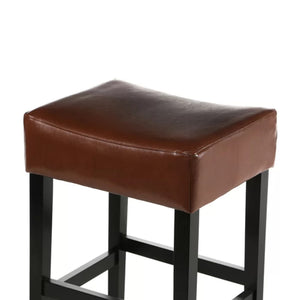 English Elm Christopher Knight Home® - Set Transitional 2-Piece Backless Fabric Counter Height Barstools with 26.75" Seat Height, Durable Upholstery and Sturdy Frame Brown 74492.00HZLNT