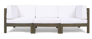 English Elm Oana Low Profile Accent Chair Compact Contemporary Seating for Living Room or Apartment White 64497.00_64498.00_64499.00WHI