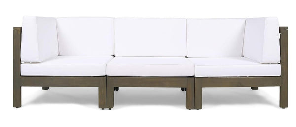English Elm Oana Low Profile Accent Chair Compact Contemporary Seating for Living Room or Apartment White 64497.00_64498.00_64499.00WHI