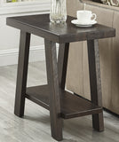 English Elm Athens Contemporary Wood Shelf Side Table In Weathered Espresso