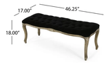 Christopher Knight Home® - Noble House - Tassia Traditional Button Tufted Velvet Bench