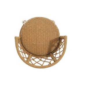 English Elm Christopher Knight Home® - Raynette Bohemia Outdoor Wicker Bar Stool Set of 2 — Light Brown Faux Rattan, Iron Frame, 28.75"H 72373.00