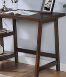 English Elm Redina Contemporary Wood Writing Desk With Storage, Espresso