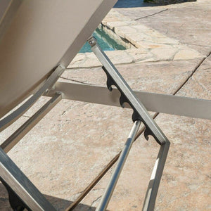 English Elm Cape Coral Outdoor Aluminum Mesh Sling Chaise Lounge for Poolside Patio Decks 57592.00