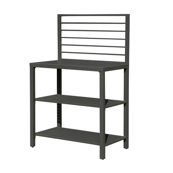 English Elm Outdoor Kitchen Island With Double Storage Rack, Durable Aluminum Prep Table & Protective Cover For Year-Round Use W1859P171908-GIGA