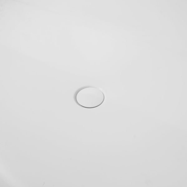 English Elm 71 Inch Solid Surface Freestanding Soaking Tub Matte White Spa Bath Ergonomic W1613P368820