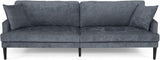 Christopher Knight Home® - Noble House - Malverne Contemporary 3 Seater Fabric Sofa with Accent Pillows