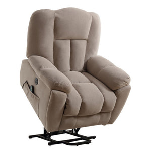 English Elm Power Lift Recliner with Heat Massage Infinite Positions and Usb for Senior Living W1807S00024