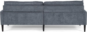 English Elm Christopher Knight Home® - 3 Seater Sofa - Elegant Charcoal Fabric, Modern Design With Plush Cushions & Durable Rubberwood Frame 69573.00ACCL_69573.00BCCL