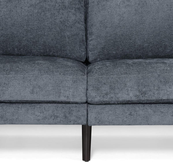 English Elm Christopher Knight Home® - 3 Seater Sofa - Elegant Charcoal Fabric, Modern Design With Plush Cushions & Durable Rubberwood Frame 69573.00ACCL_69573.00BCCL