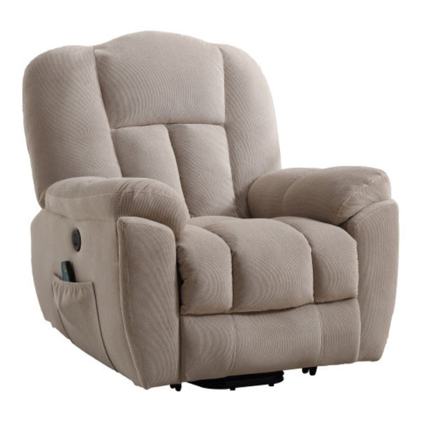 English Elm Power Lift Recliner with Heat Massage Infinite Positions and Usb for Senior Living W1807S00024