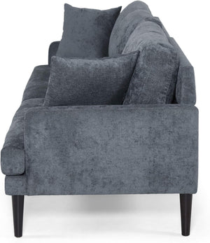 English Elm Christopher Knight Home® - 3 Seater Sofa - Elegant Charcoal Fabric, Modern Design With Plush Cushions & Durable Rubberwood Frame 69573.00ACCL_69573.00BCCL
