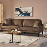 Christopher Knight Home® - Noble House - Malverne Contemporary 3 Seater Fabric Sofa With Accent Pillows