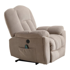 English Elm Power Lift Recliner with Heat Massage Infinite Positions and Usb for Senior Living W1807S00024