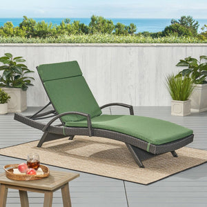 English Elm Christopher Knight Home® - 52005.00Cush-Jgr Outdoor Chaise Lounge Cushions, 2-Pack In Army Green – Water-Resistant Comfort! N775P176404J