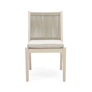 English Elm Cordoba Acacia Wood Rope Wrapped Dining Chairs Artisan Set of Two for Any Room 74435.00