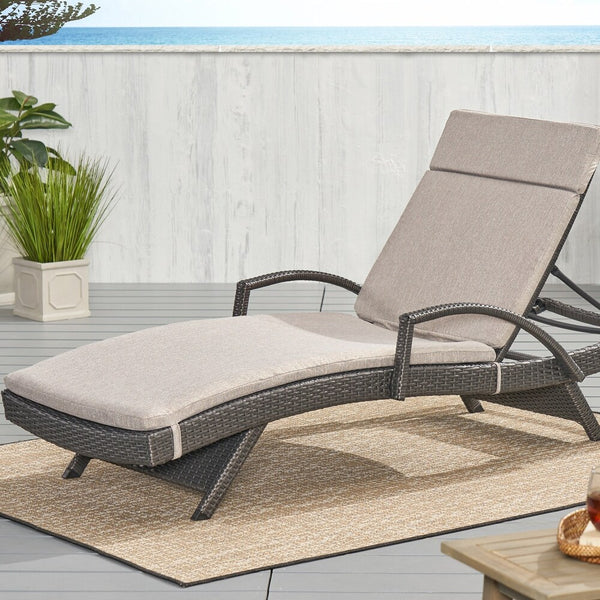 English Elm Christopher Knight Home® - 52005.00Cush-Chr 2Pcs Charcoal Salem Outdoor Chaise Lounge Cushions For Ultimate Comfort & Style N775P176407G