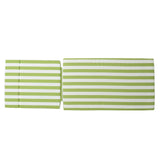 Christopher Knight Home® - Noble House - Salem Outdoor Green And White Stripe Water Resistant Chaise Lounge Cushions - Set Of 2