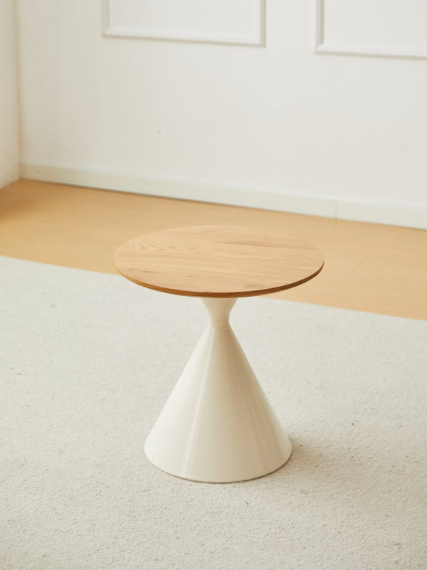 English Elm Round Nesting Coffee Table Set Wood Veneer Mdf Top Steel Base Living Room Accent W347S00004