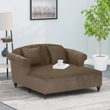 Christopher Knight Home® - Noble House - Freas Contemporary Tufted Double Chaise Lounge with Accent Pillows