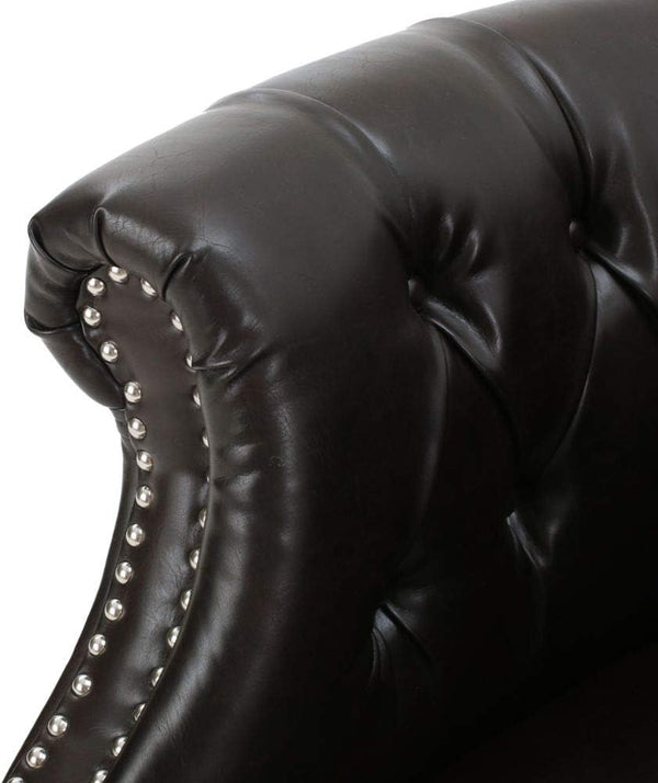 English Elm Christopher Knight Home® - CLUB Velvet Accent Chair with Kiln-Dried Legs — Plush Mid-Century Design, Compact Luxurious Seating Brown 33.25 L x 29.5 W x 24.75 H 59259.00PU