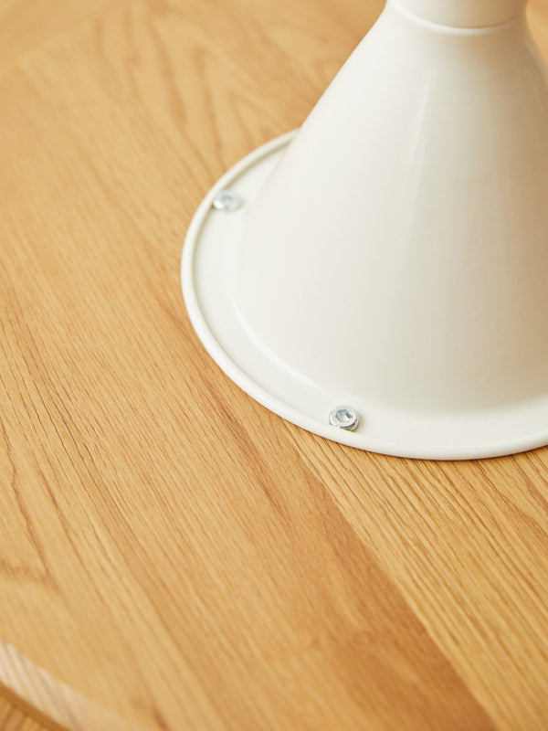 English Elm Round Modern Two-Piece Coffee Table Set – Stylish White & Wood Design With Unique Metal Base W347S00001-GIGA