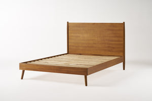 English Elm Christopher Knight Home® - Cohron Solid Wood Platform Bed – Mid-Century Modern King Bed With Natural Finish & Sturdy Support 67062.00-K-P_67062.00-K-H