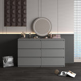 Hearth and Haven 3-Tier Dresser with 6 Drawers, Grey W1320141589