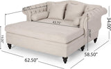 Christopher Knight Home® - Noble House - - Loveseat Chaise Lounge