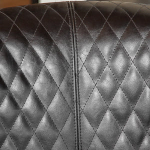 English Elm Christopher Knight Home® - MIA Black PU Club Chair with Quilted Seat, Stud Accents & Curved Back, Modern Comfort 28.75x29.75x30 in 52435.00PUBLK
