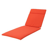 Christopher Knight Home® - Noble House - Salem Outdoor Orange Water Resistant Chaise Lounge Cushions - Set Of 2