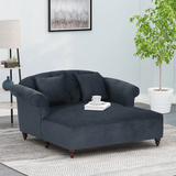 Christopher Knight Home® Freas Contemporary Tufted Double Chaise Lounge with Accent Pillows